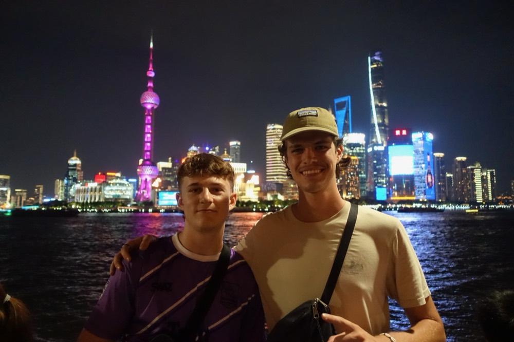 Matt and Sebi in New Zealand